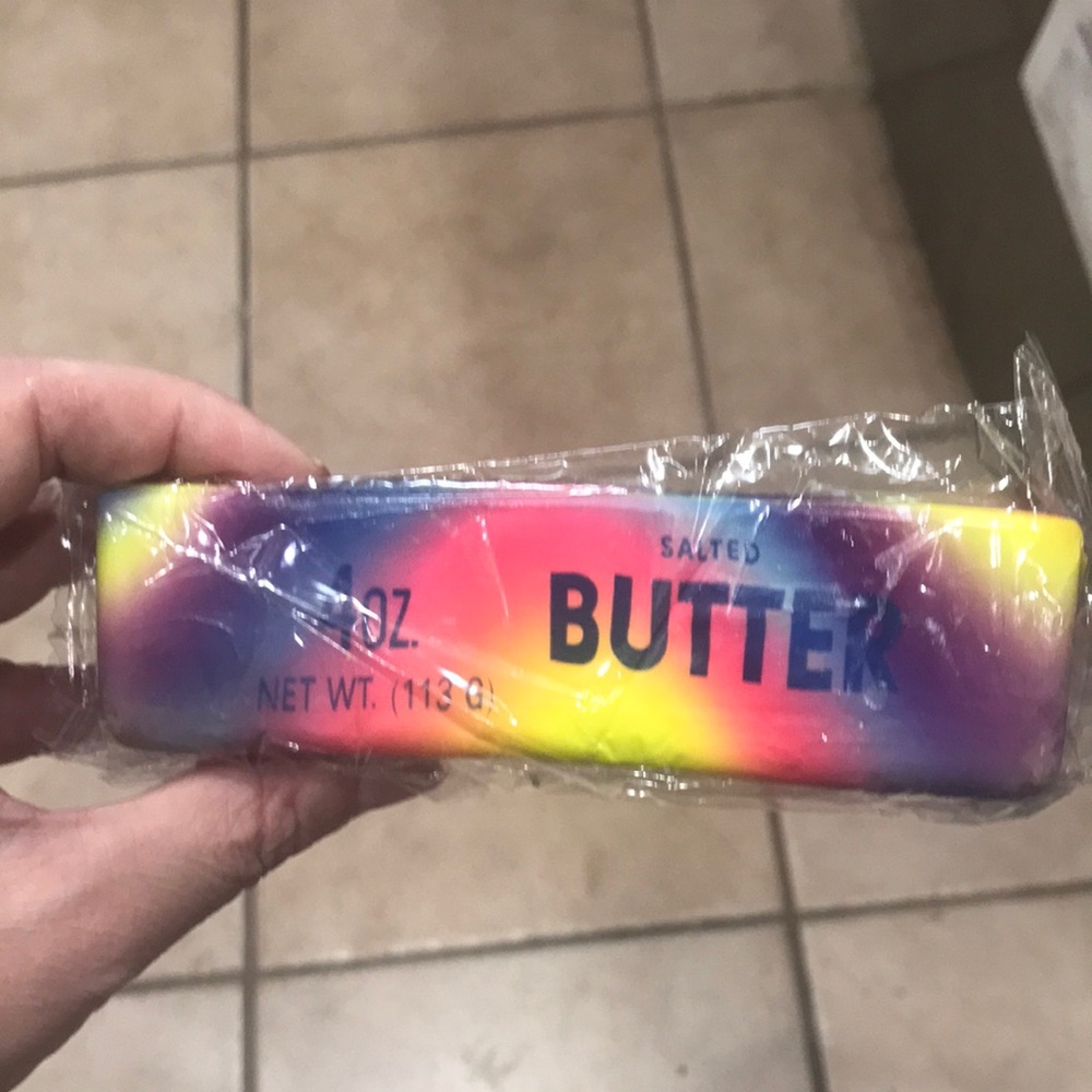 Salted Butter Squishy- Colorful Gradient Stick